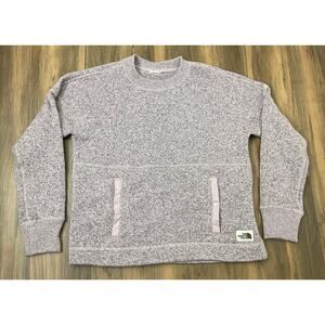 Women The North Face Crescent crewneck fleece pullover sweater, M